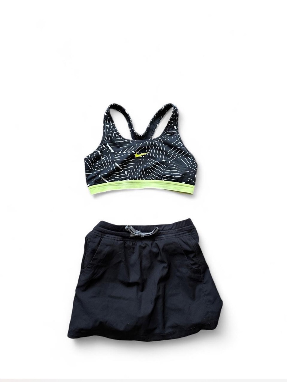 Women’s two piece north face and Nike women’s athletic workout athleisure set